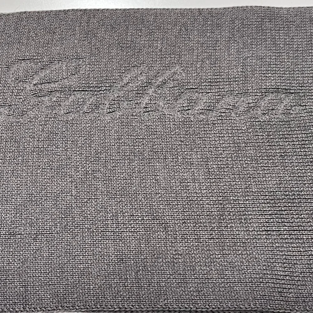 Dolce & Gabbana Gray Knit Scarf Unisex